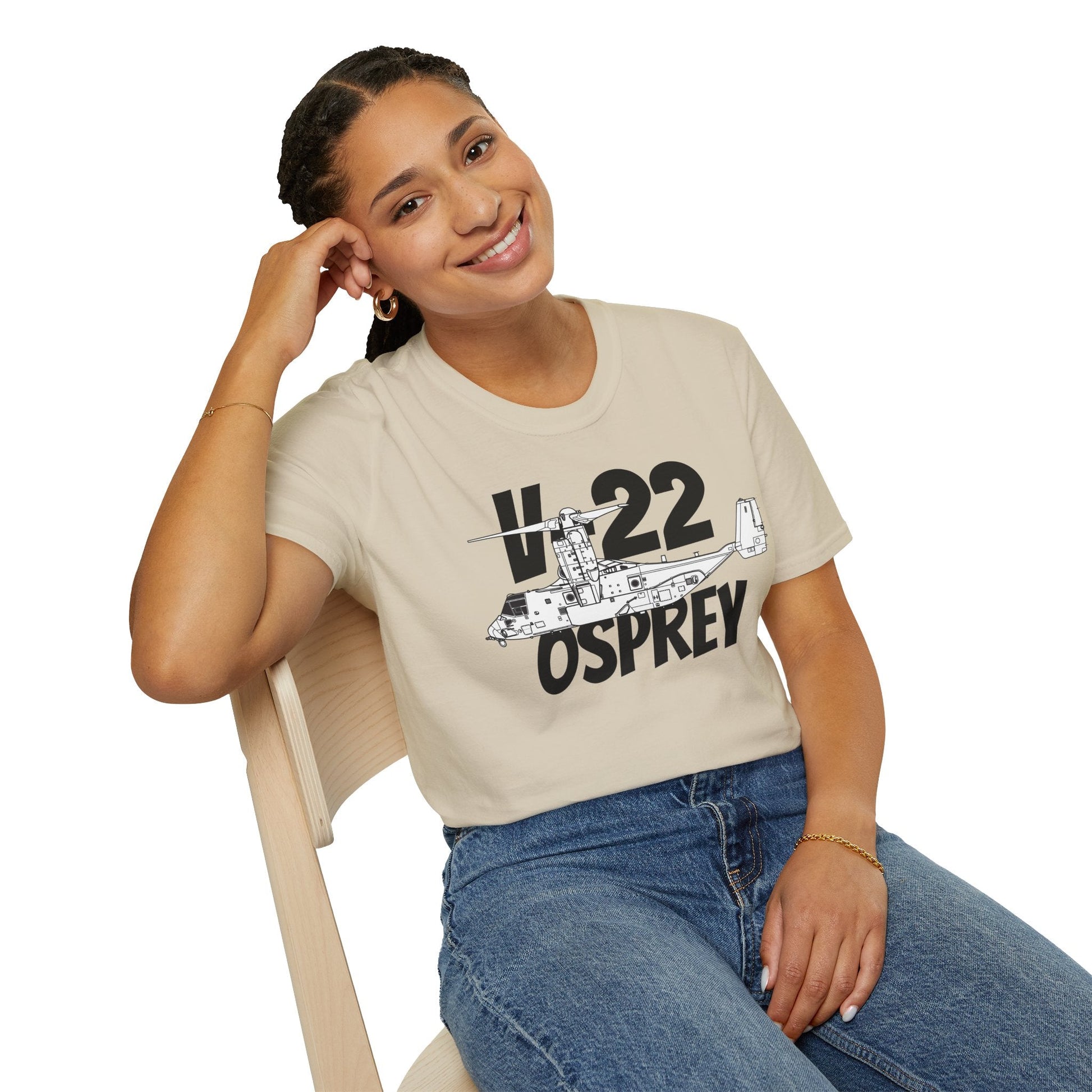 V-22 Osprey In Hover Mode T-Shirt – Tiltrotor Aircraft Vertical Flight Tee - Gifts for pilots - Aviation apparel