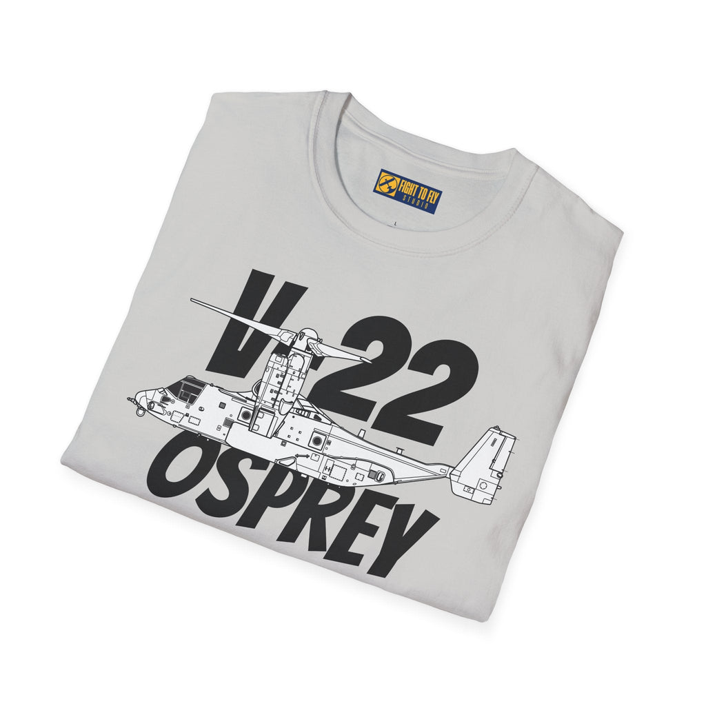 V-22 Osprey In Hover Mode T-Shirt – Tiltrotor Aircraft Vertical Flight Tee - Gifts for pilots - Aviation apparel