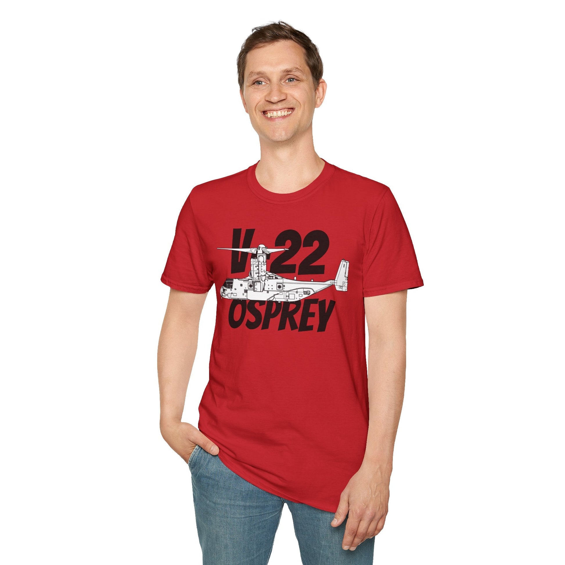 V-22 Osprey In Hover Mode T-Shirt – Tiltrotor Aircraft Vertical Flight Tee - Gifts for pilots - Aviation apparel