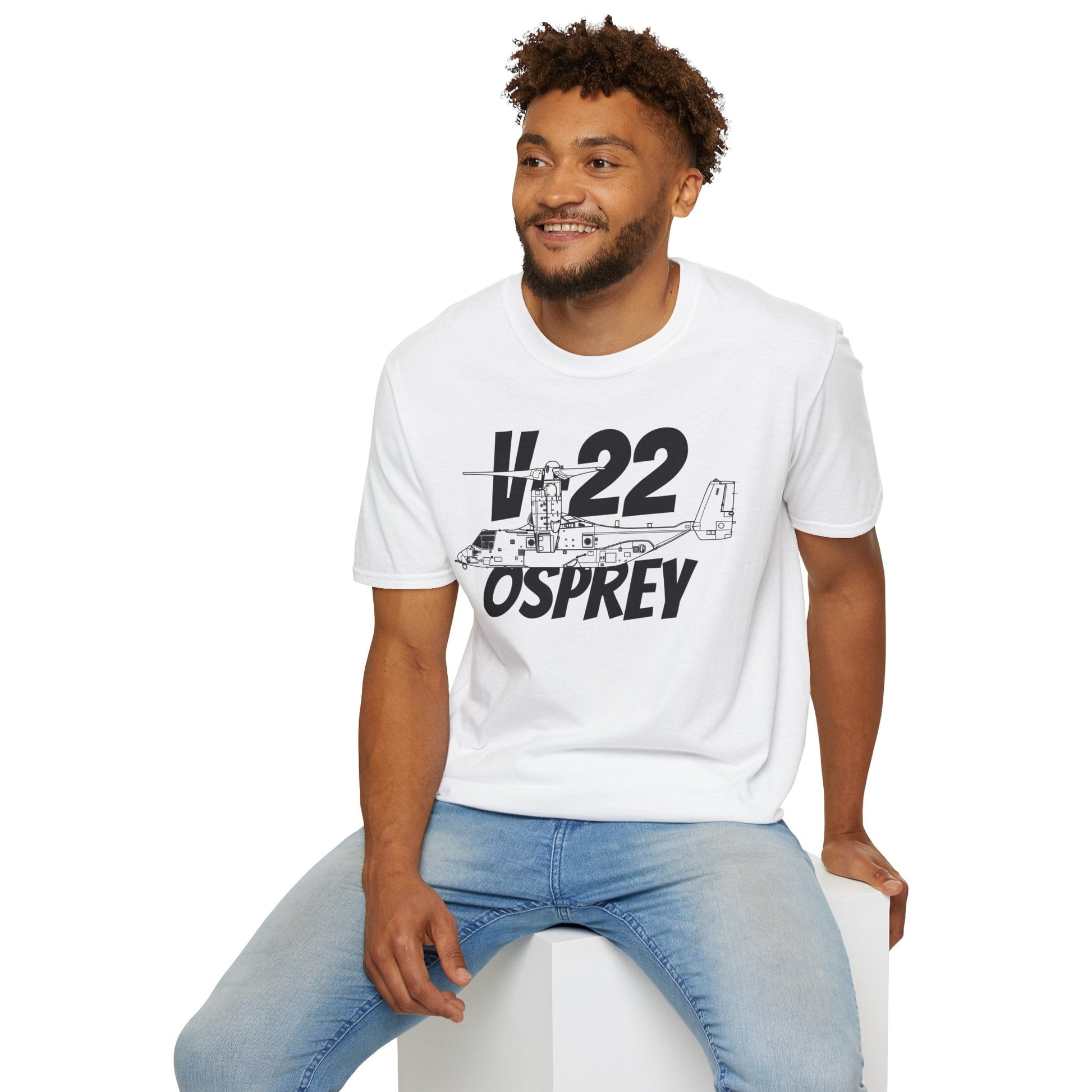 V-22 Osprey In Hover Mode T-Shirt – Tiltrotor Aircraft Vertical Flight Tee - Gifts for pilots - Aviation apparel