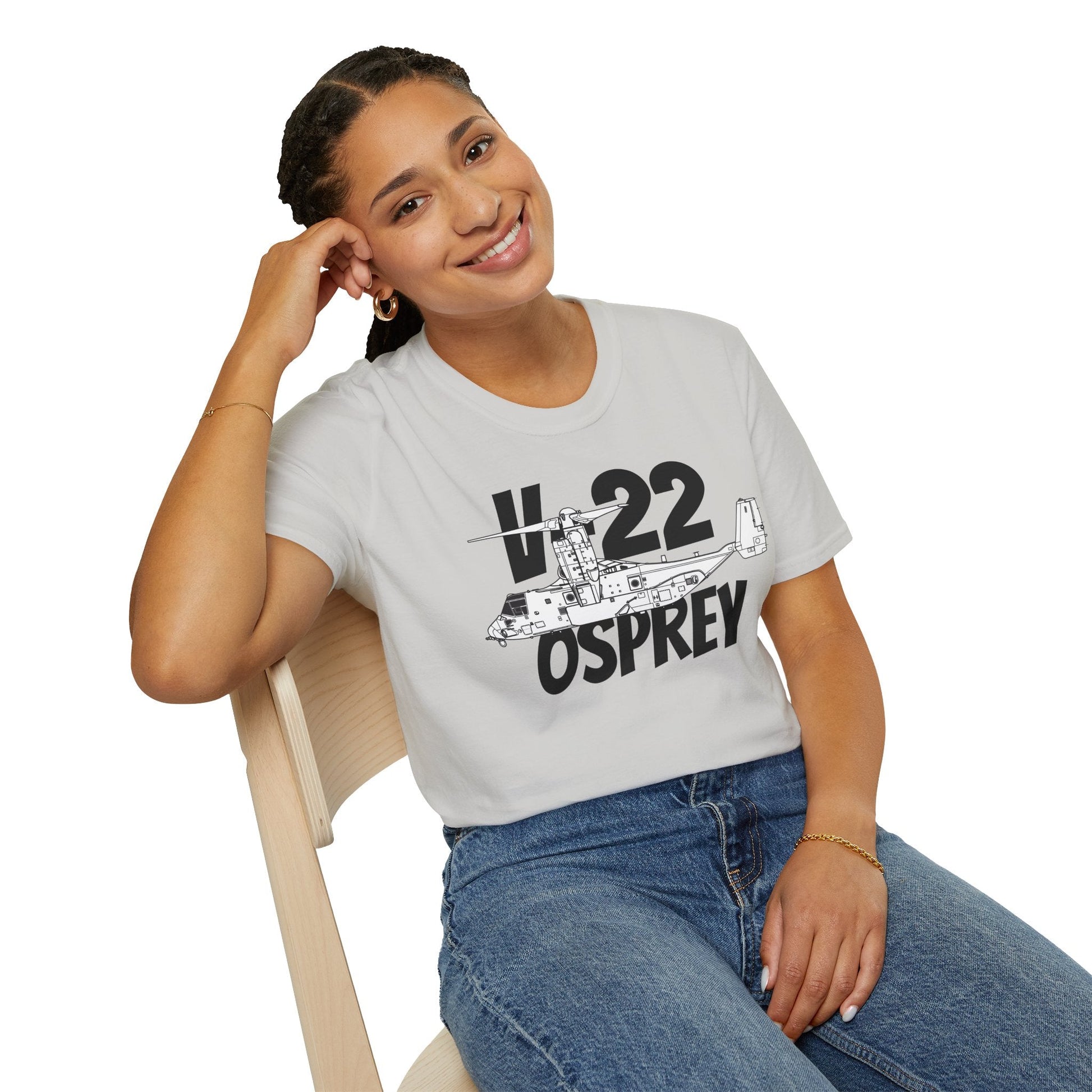 V-22 Osprey In Hover Mode T-Shirt – Tiltrotor Aircraft Vertical Flight Tee - Gifts for pilots - Aviation apparel