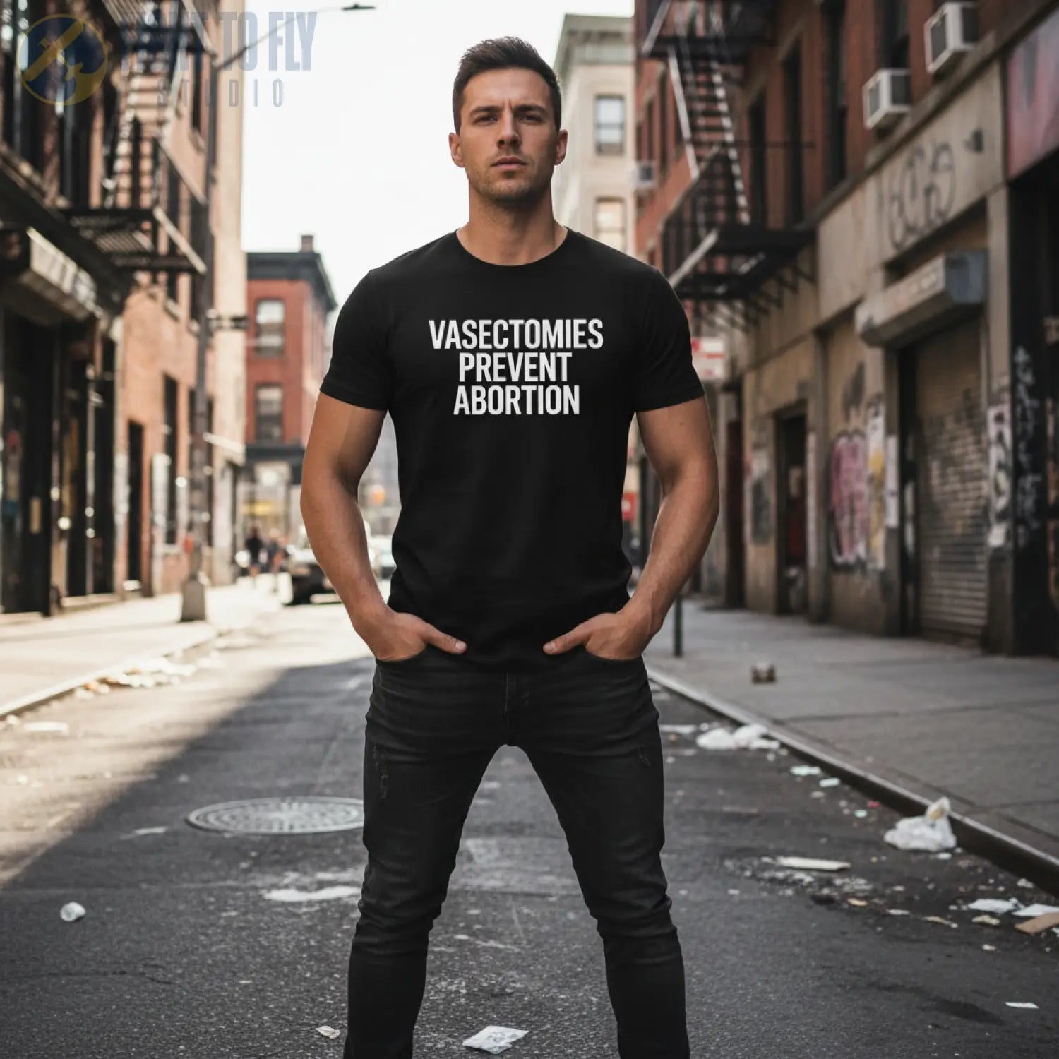 Vasectomies Prevent Abortion - T-Shirt - Pilot gifts - WWII warbird t-shirt