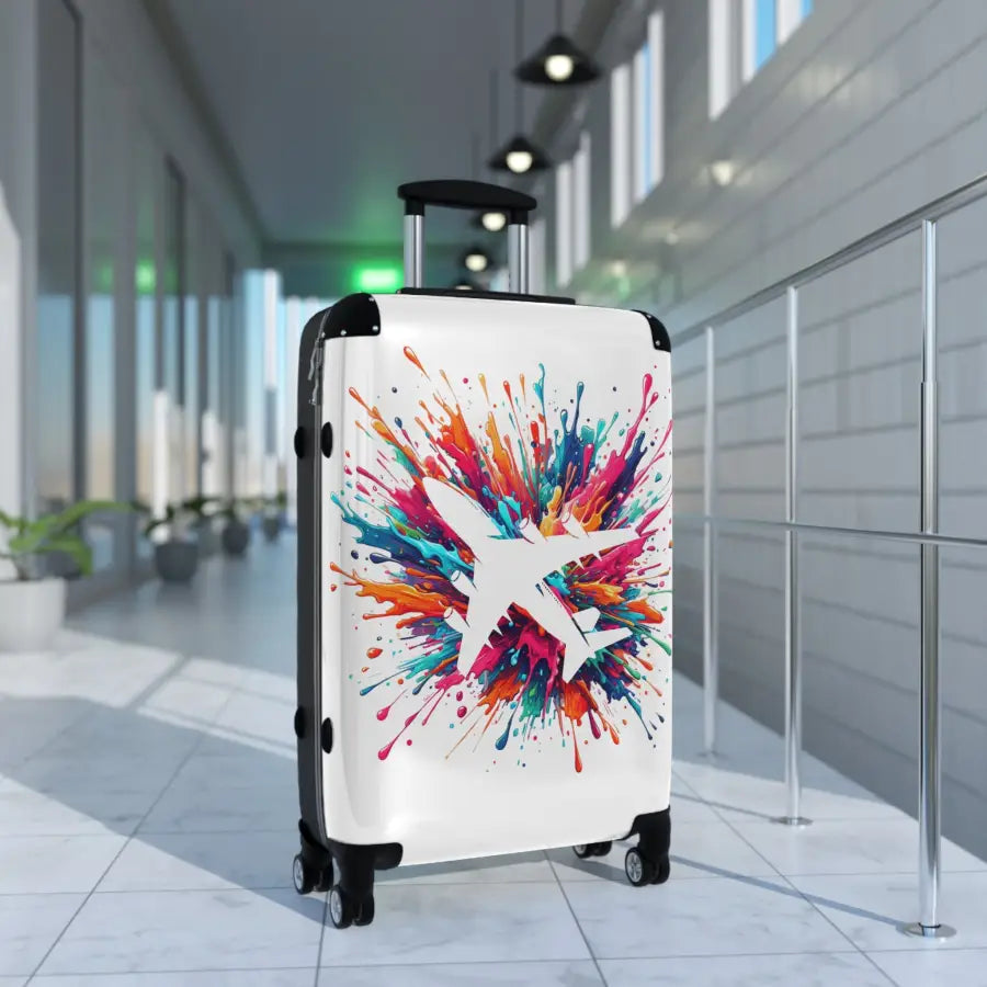 Vibrant Travel Suitcase with Airplane Design - Bags - Pilot gifts - WWII warbird t-shirt