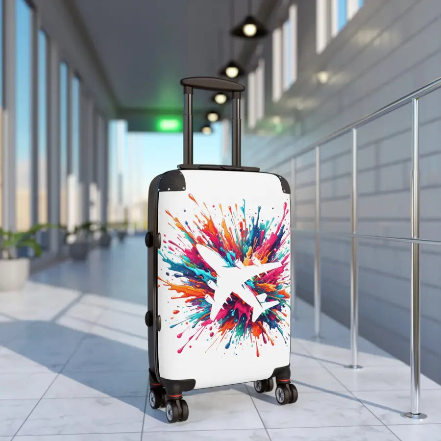 Vibrant Travel Suitcase with Airplane Design - Bags - Pilot gifts - WWII warbird t-shirt