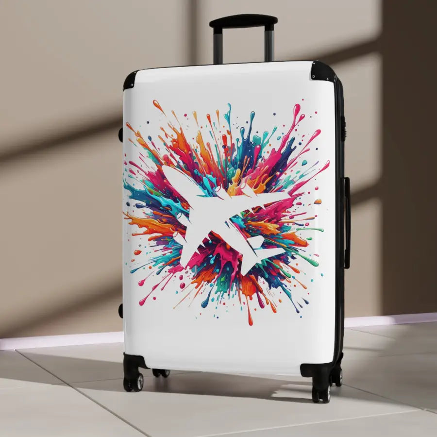 Vibrant Travel Suitcase with Airplane Design - Bags - Pilot gifts - WWII warbird t-shirt