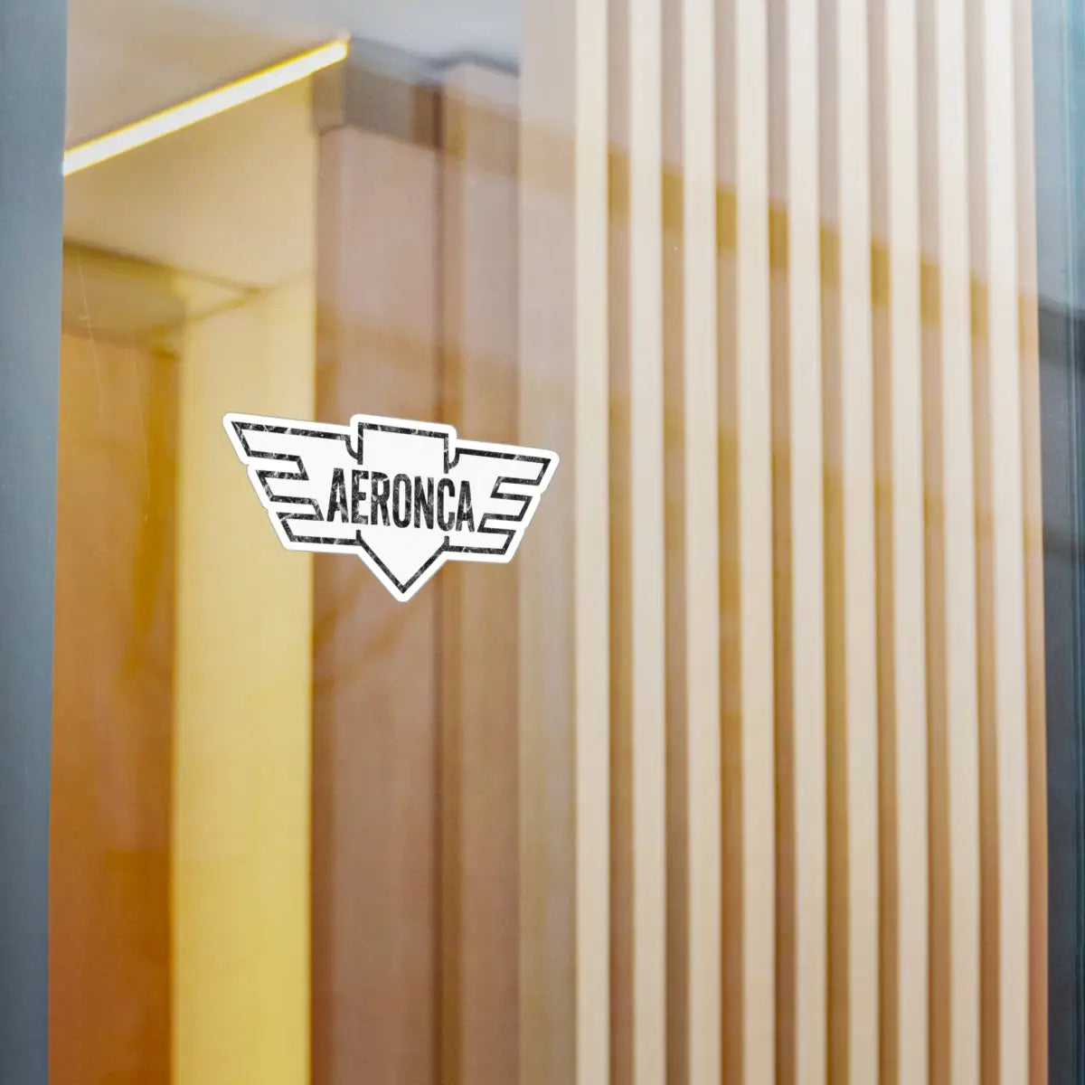 Vintage Aeronca Kiss-Cut Vinyl Decal - Aviation Enthusiast Sticker for Home & Office - Paper products - Pilot gifts