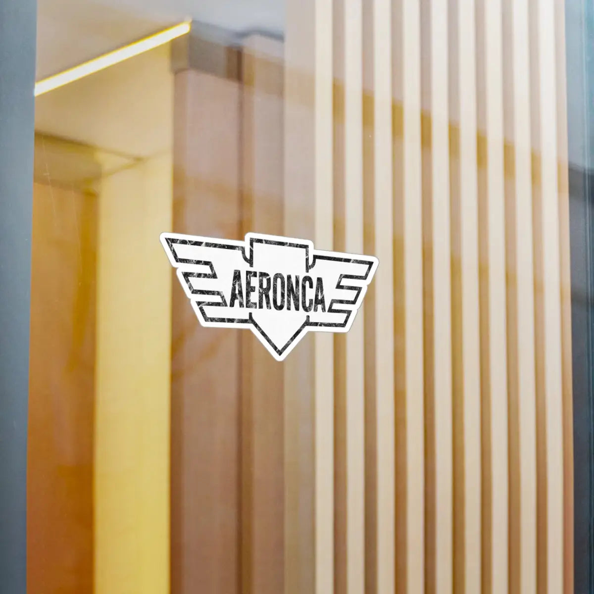 Vintage Aeronca Kiss-Cut Vinyl Decal - Aviation Enthusiast Sticker for Home & Office - Paper products - Pilot gifts