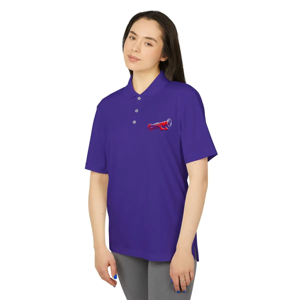 Vintage Air Racer Performance Polo - T-Shirt - Gifts for pilots - Aviation apparel