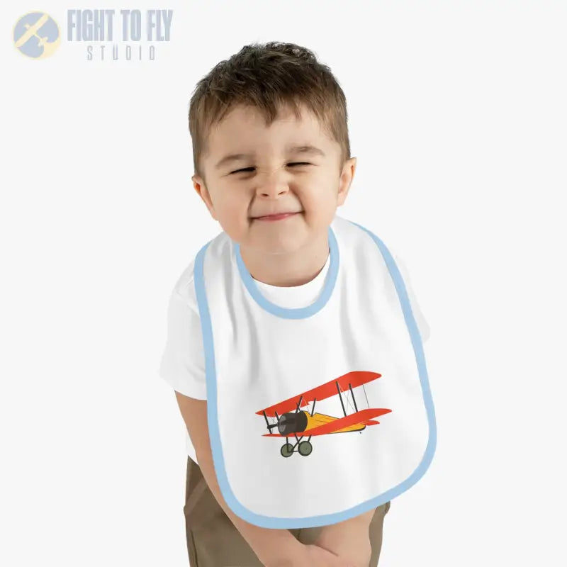 Vintage Airplane Baby Bib - Kids clothes - Pilot gifts - WWII warbird t-shirt