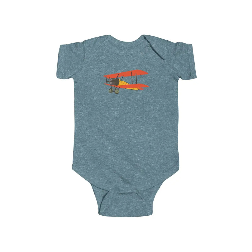 Vintage Airplane Infant Bodysuit - Kids clothes - Pilot gifts - WWII warbird t-shirt