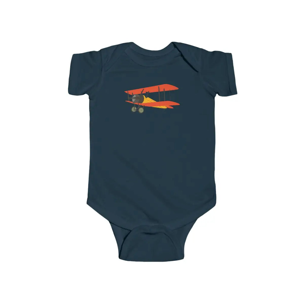 Vintage Airplane Infant Bodysuit - Kids clothes - Pilot gifts - WWII warbird t-shirt