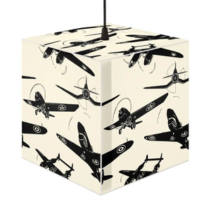 Vintage Airplane Light Cube Lamp - Unique Home Decor - Gifts for pilots - Aviation apparel
