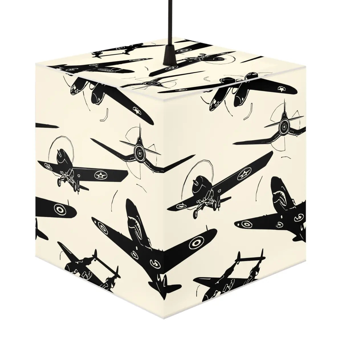 Vintage Airplane Light Cube Lamp - Unique Home Decor - Gifts for pilots - Aviation apparel