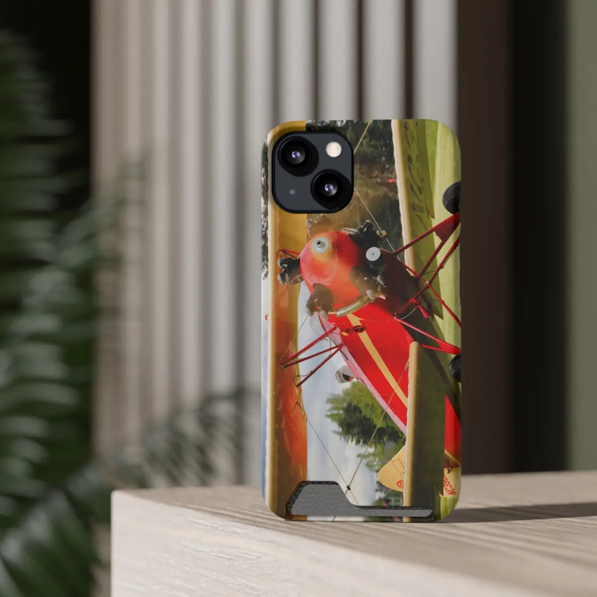 Vintage Airplane Phone Case with Card Holder - Aviation Design for Pilots and Enthusiasts - Gifts pilots - apparel