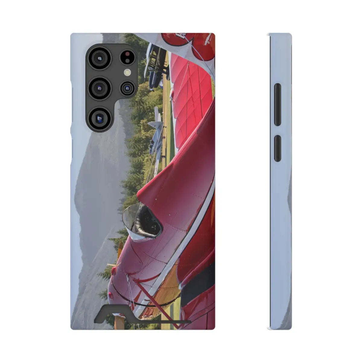 Vintage Airplane Phone Case with Card Holder - Perfect for Aviation Lovers - Gifts pilots - apparel