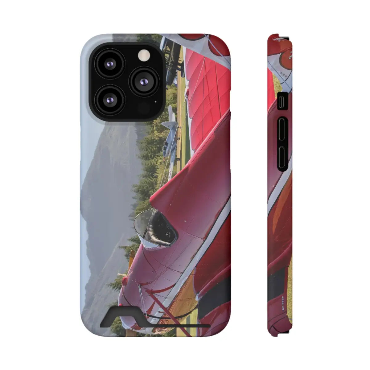 Vintage Airplane Phone Case with Card Holder - Perfect for Aviation Lovers - Gifts pilots - apparel