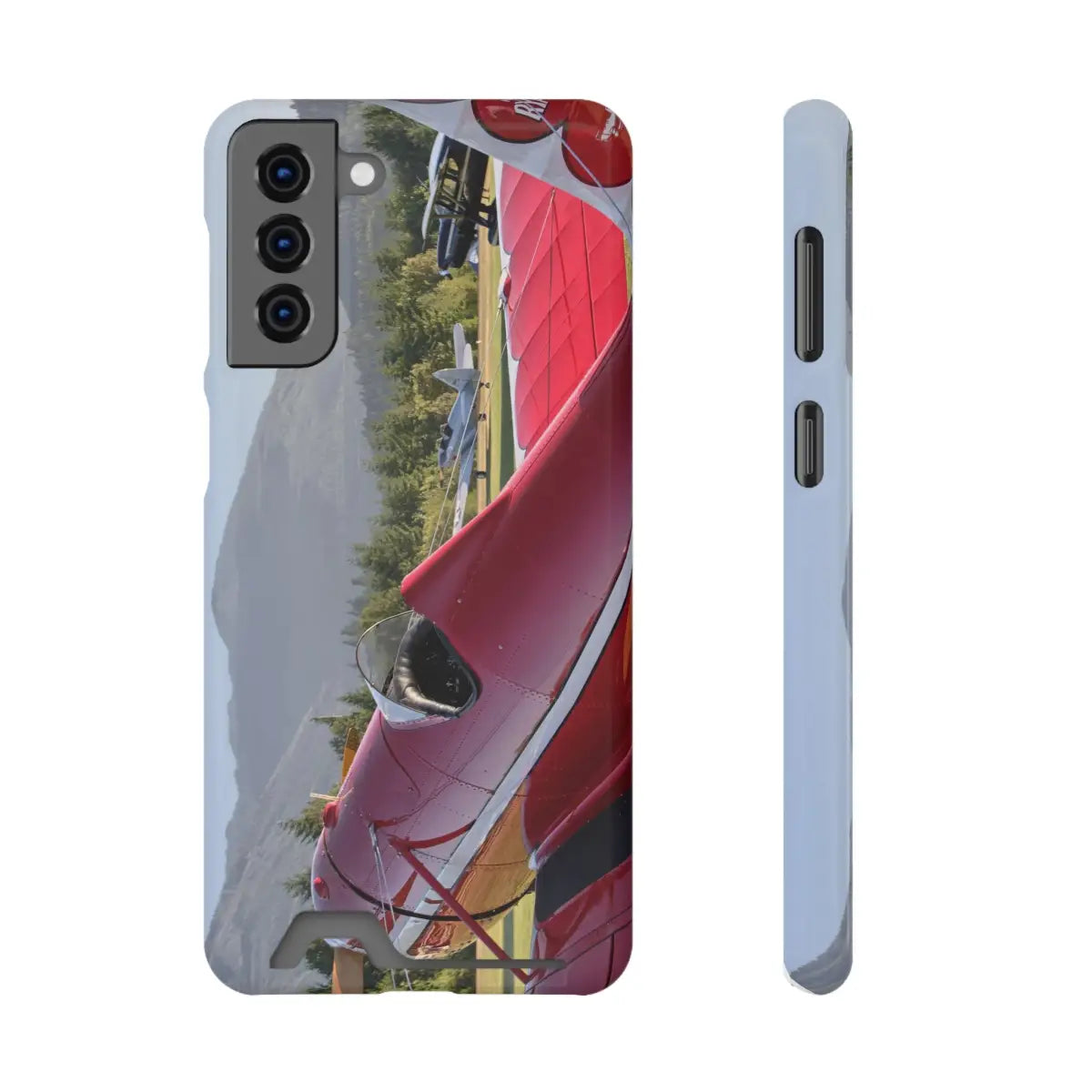 Vintage Airplane Phone Case with Card Holder - Perfect for Aviation Lovers - Gifts pilots - apparel