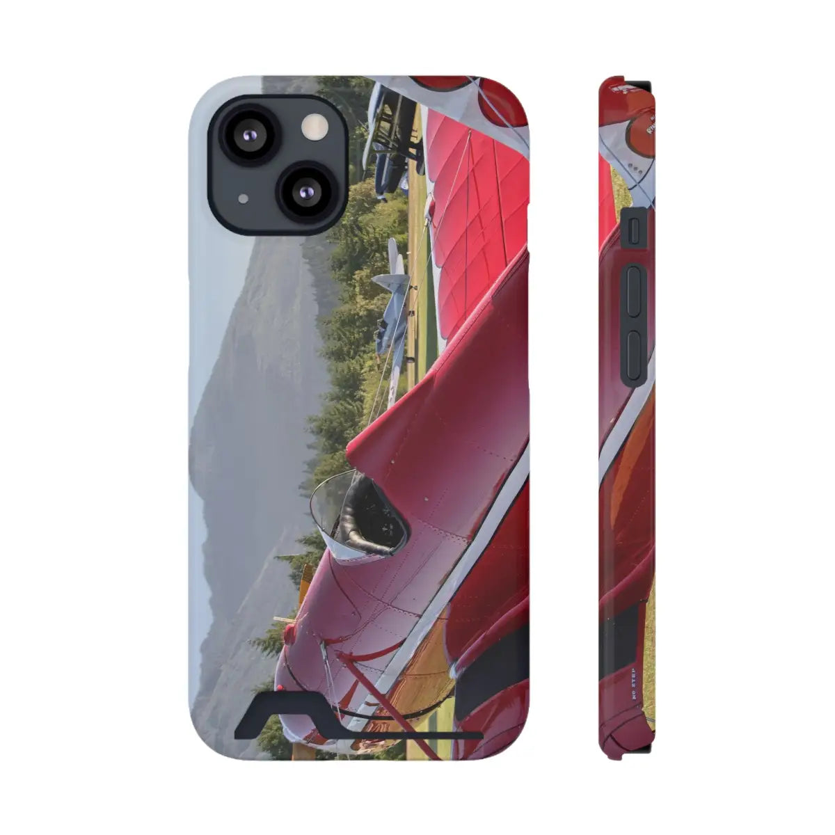 Vintage Airplane Phone Case with Card Holder - Perfect for Aviation Lovers - Gifts pilots - apparel