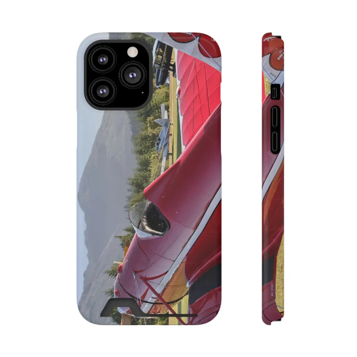 Vintage Airplane Phone Case with Card Holder - Perfect for Aviation Lovers - Gifts pilots - apparel