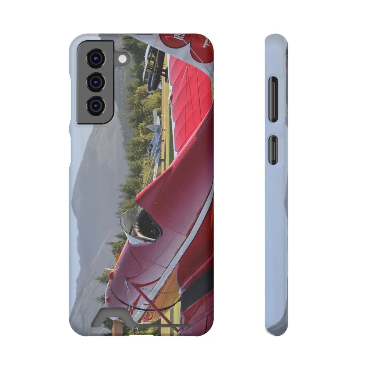 Vintage Airplane Phone Case with Card Holder - Perfect for Aviation Lovers - Gifts pilots - apparel