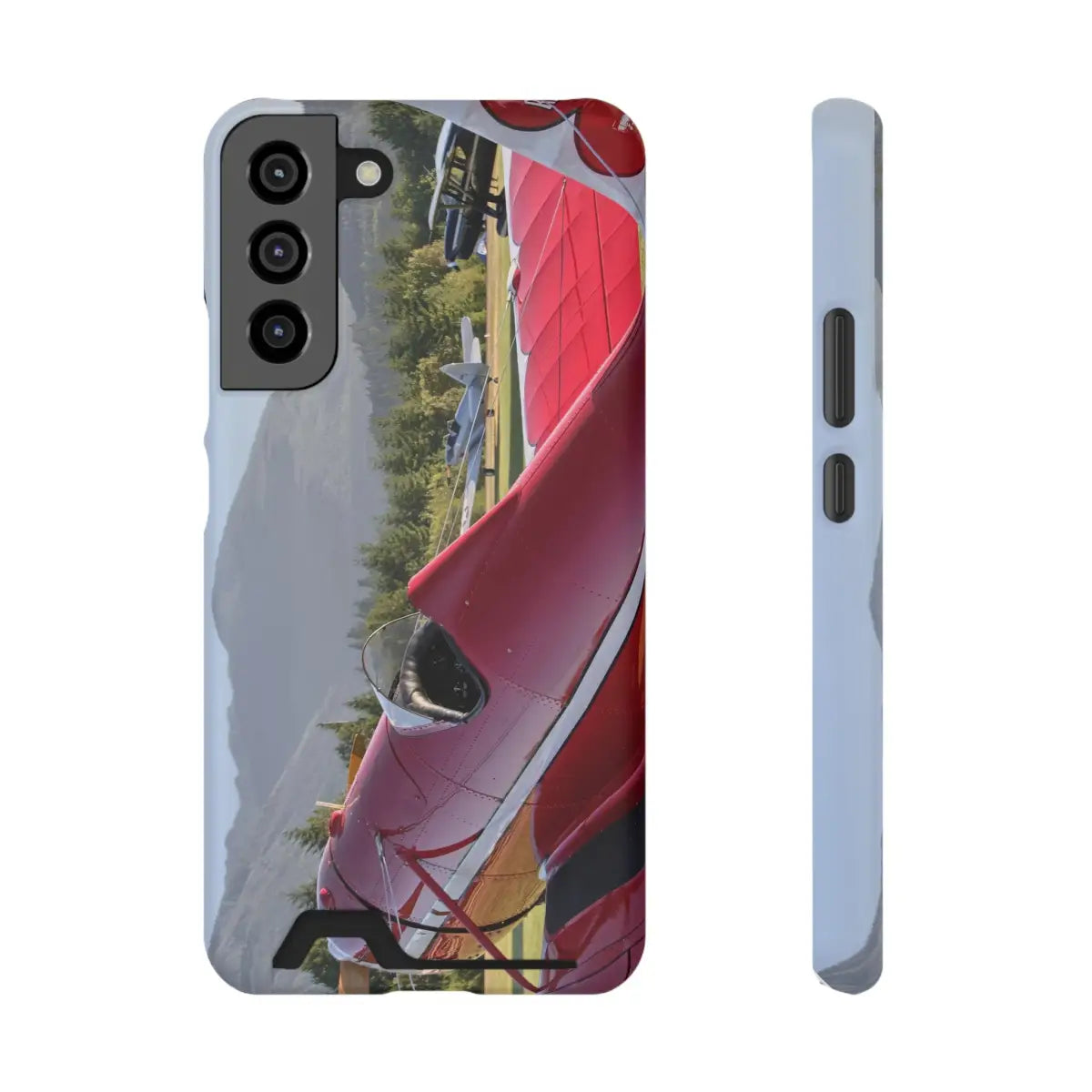 Vintage Airplane Phone Case with Card Holder - Perfect for Aviation Lovers - Gifts pilots - apparel