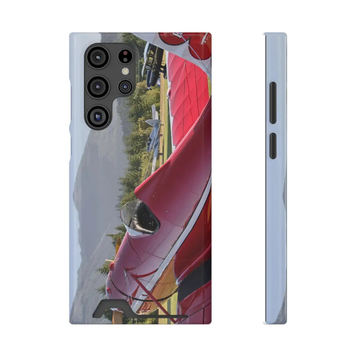 Vintage Airplane Phone Case with Card Holder - Perfect for Aviation Lovers - Gifts pilots - apparel