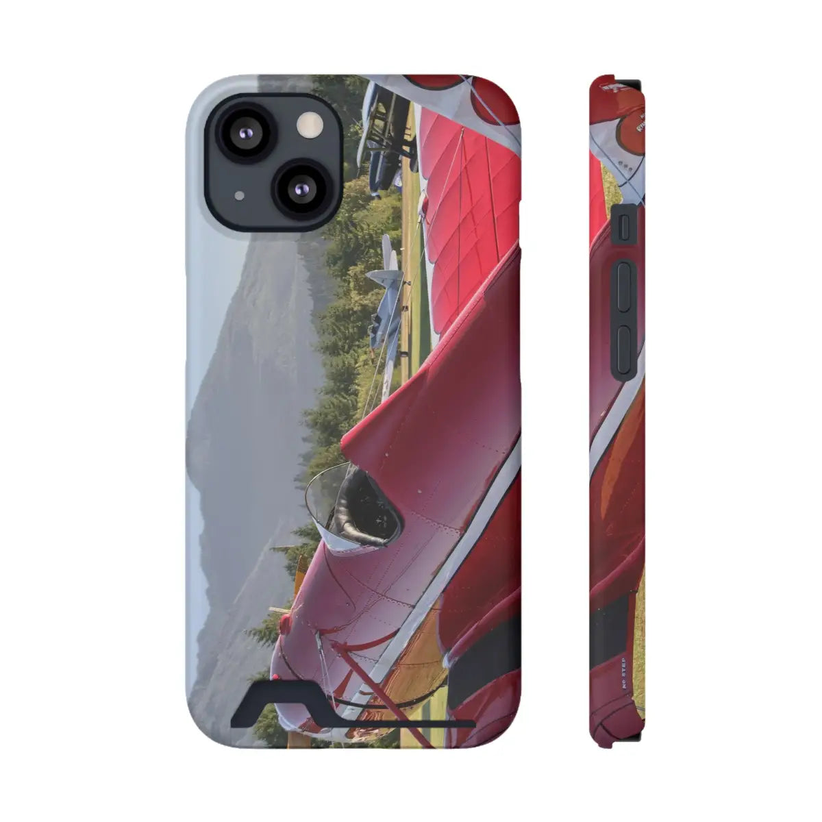 Vintage Airplane Phone Case with Card Holder - Perfect for Aviation Lovers - Gifts pilots - apparel