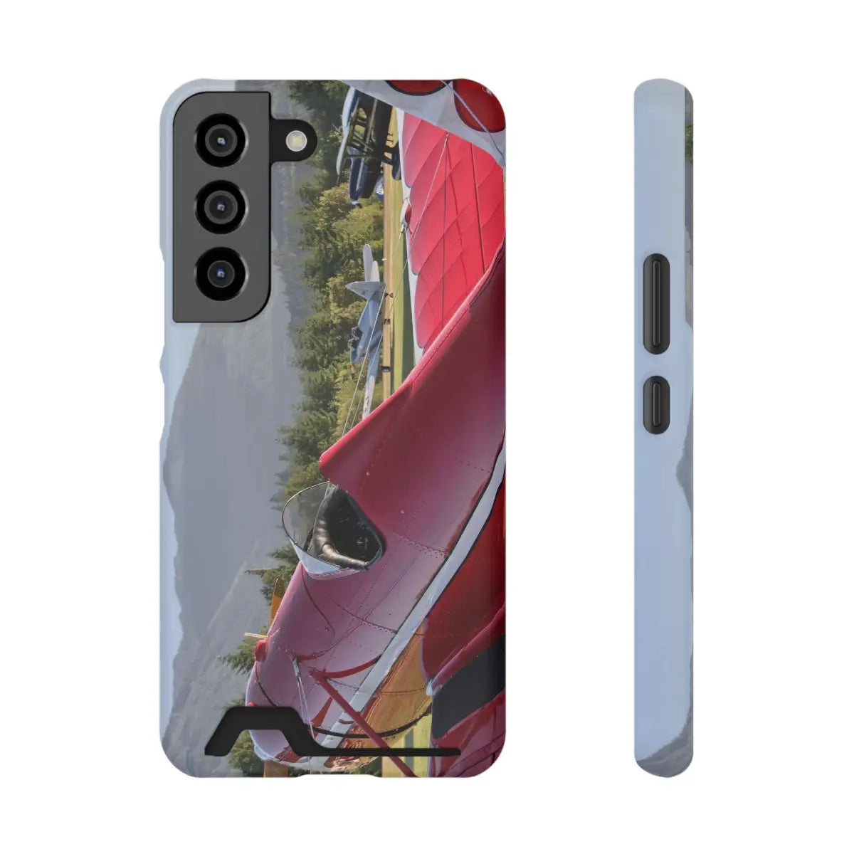 Vintage Airplane Phone Case with Card Holder - Perfect for Aviation Lovers - Gifts pilots - apparel