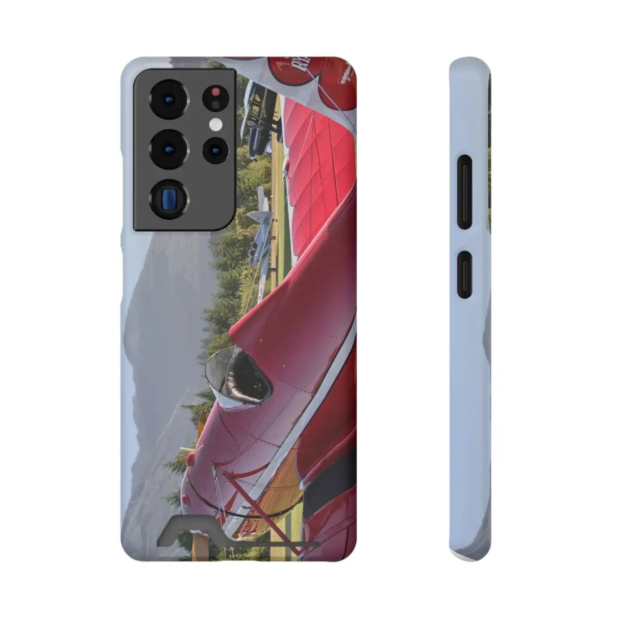 Vintage Airplane Phone Case with Card Holder - Perfect for Aviation Lovers - Gifts pilots - apparel