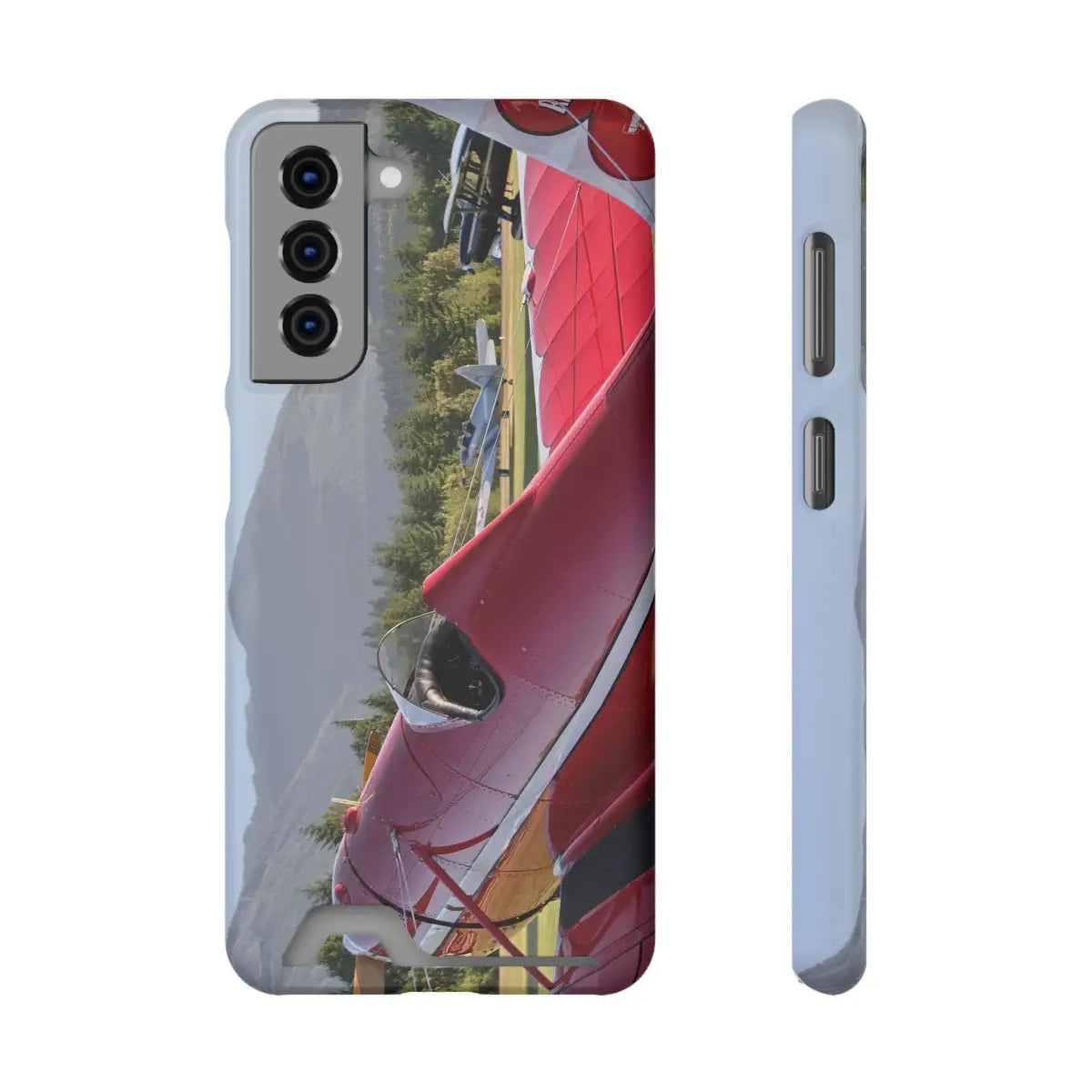 Vintage Airplane Phone Case with Card Holder - Perfect for Aviation Lovers - Gifts pilots - apparel