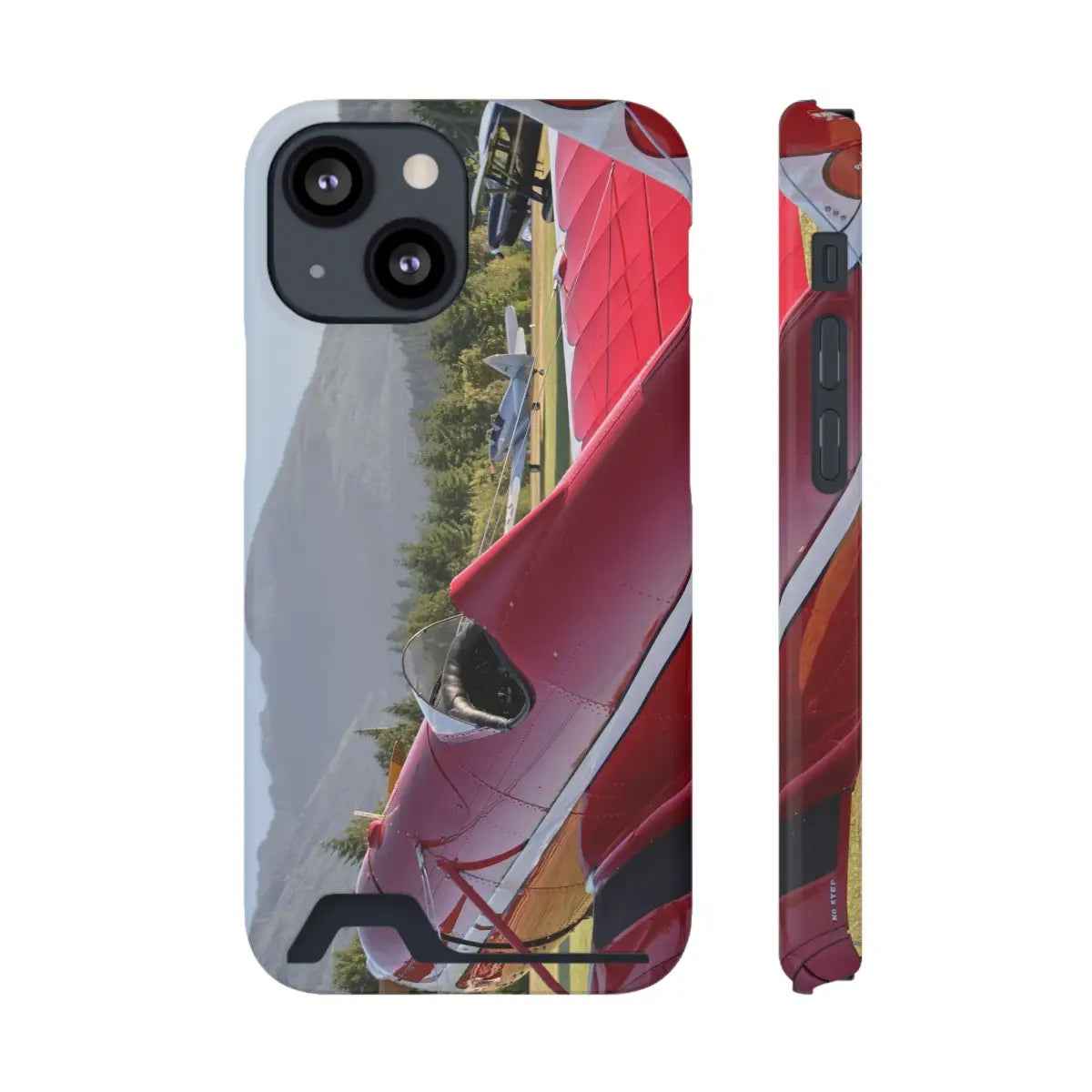Vintage Airplane Phone Case with Card Holder - Perfect for Aviation Lovers - Gifts pilots - apparel