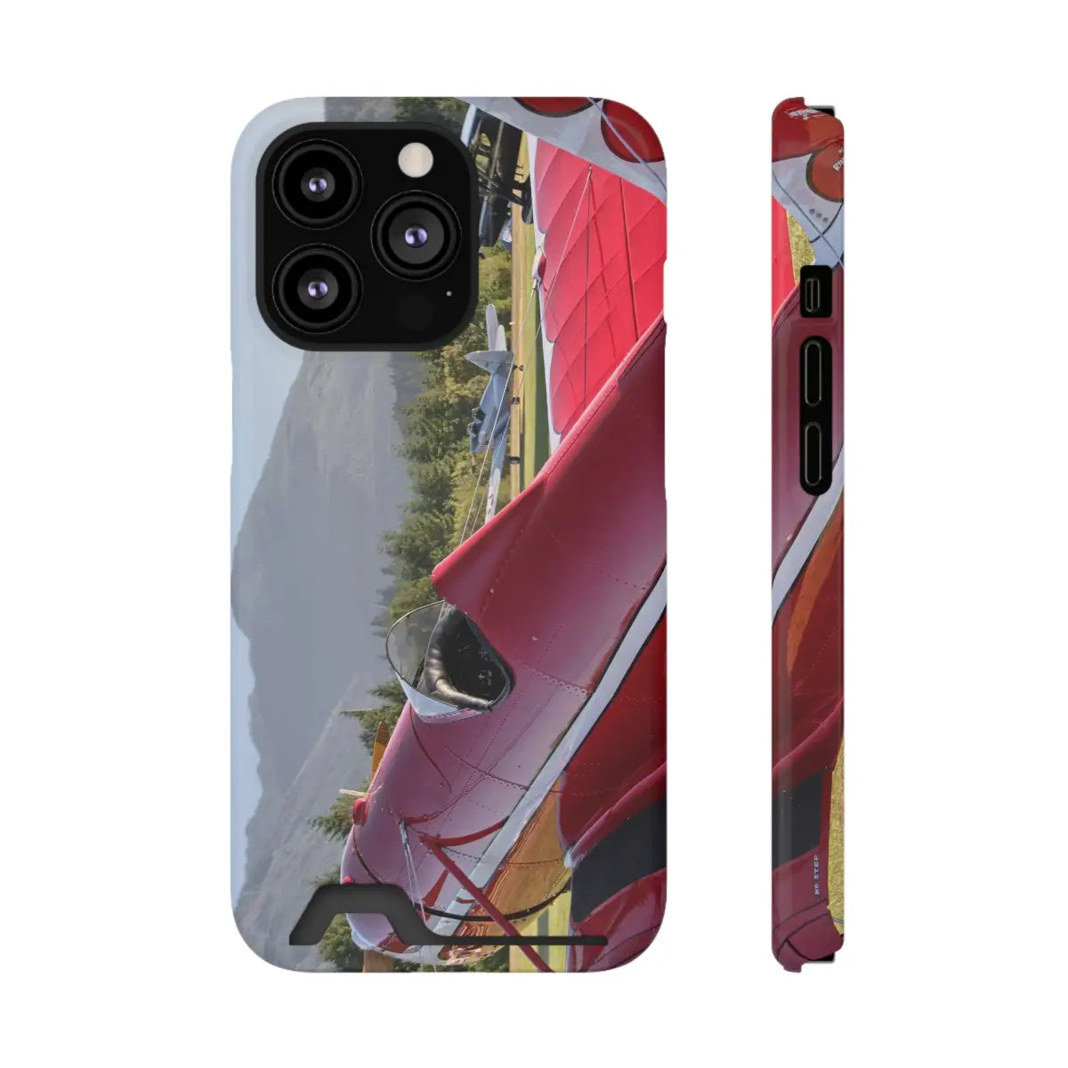 Vintage Airplane Phone Case with Card Holder - Perfect for Aviation Lovers - Gifts pilots - apparel