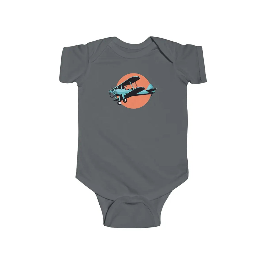 Vintage Biplane Baby Bodysuit - Kids clothes - Pilot gifts - WWII warbird t-shirt