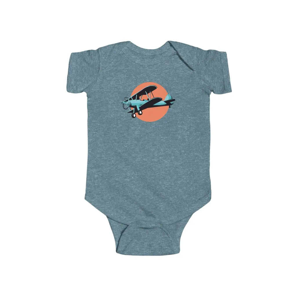 Vintage Biplane Baby Bodysuit - Kids clothes - Pilot gifts - WWII warbird t-shirt