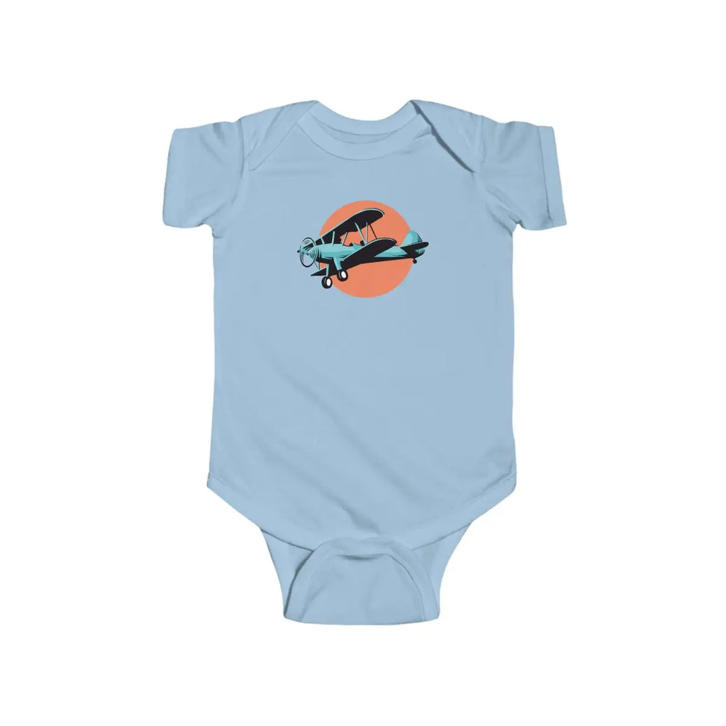 Vintage Biplane Baby Bodysuit - Kids clothes - Pilot gifts - WWII warbird t-shirt