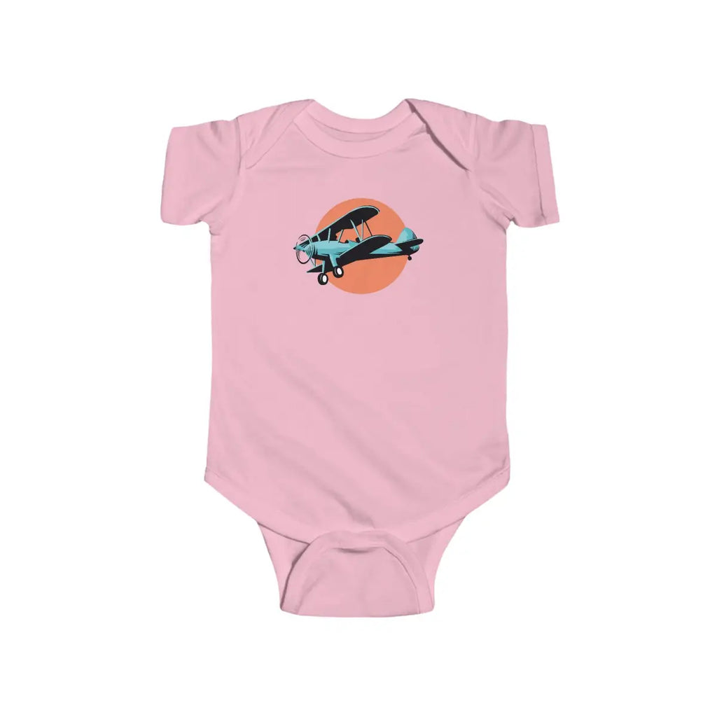 Vintage Biplane Baby Bodysuit - Kids clothes - Pilot gifts - WWII warbird t-shirt