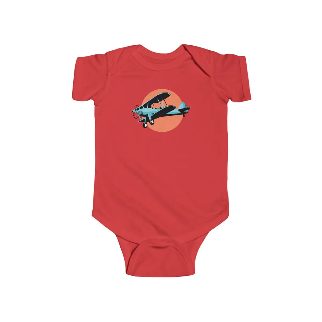 Vintage Biplane Baby Bodysuit - Kids clothes - Pilot gifts - WWII warbird t-shirt