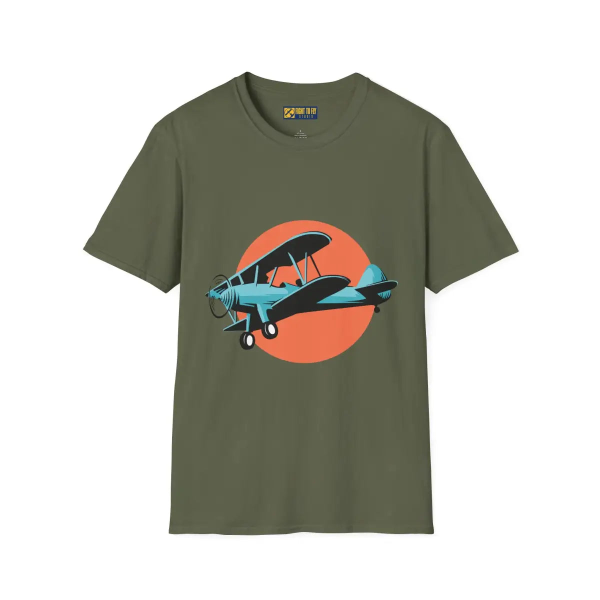 Vintage Biplane Silhouette Aviation T-Shirt - Pilot gifts - WWII warbird t-shirt