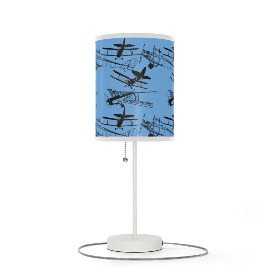 Vintage Biplanes Silhouette Table Lamp - Modern Home Decor - Gifts for pilots - Aviation apparel