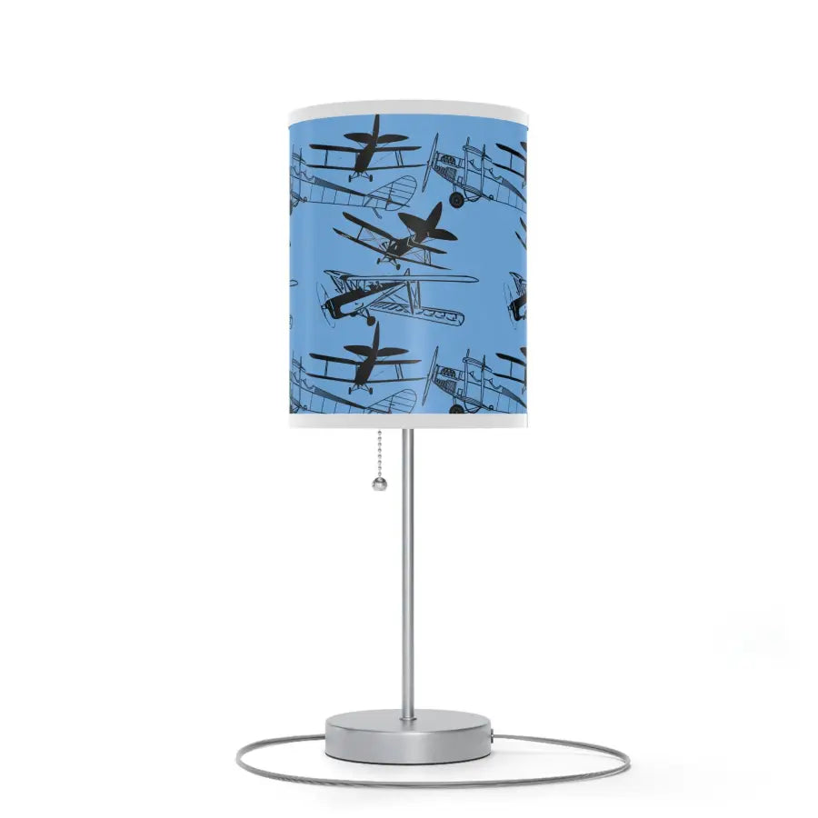 Vintage Biplanes Silhouette Table Lamp - Modern Home Decor - Gifts for pilots - Aviation apparel