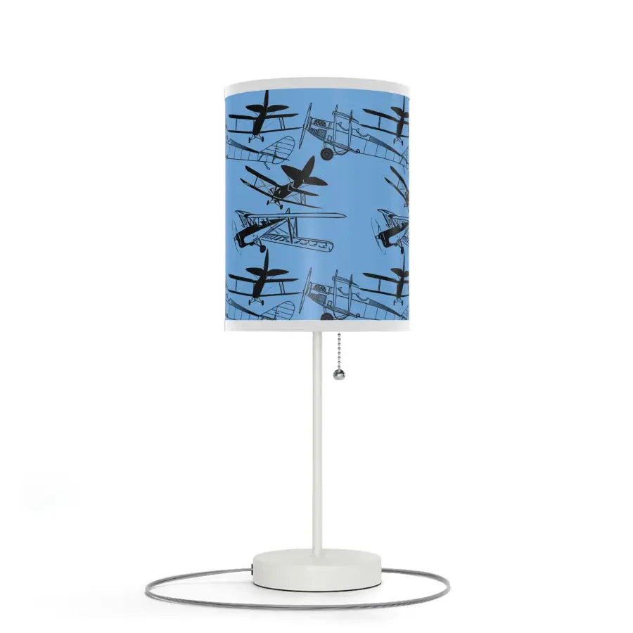 Vintage Biplanes Silhouette Table Lamp - Modern Home Decor - Gifts for pilots - Aviation apparel