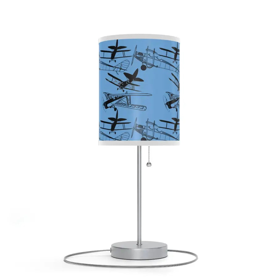 Vintage Biplanes Silhouette Table Lamp - Modern Home Decor - Gifts for pilots - Aviation apparel