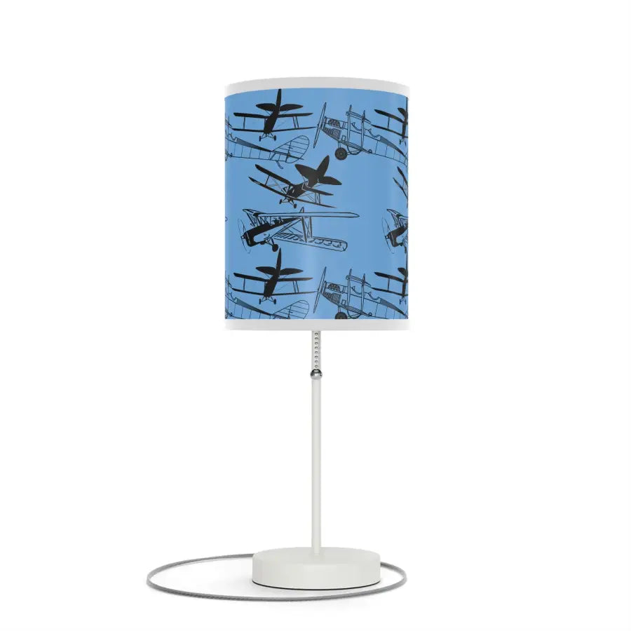 Vintage Biplanes Silhouette Table Lamp - Modern Home Decor - Gifts for pilots - Aviation apparel