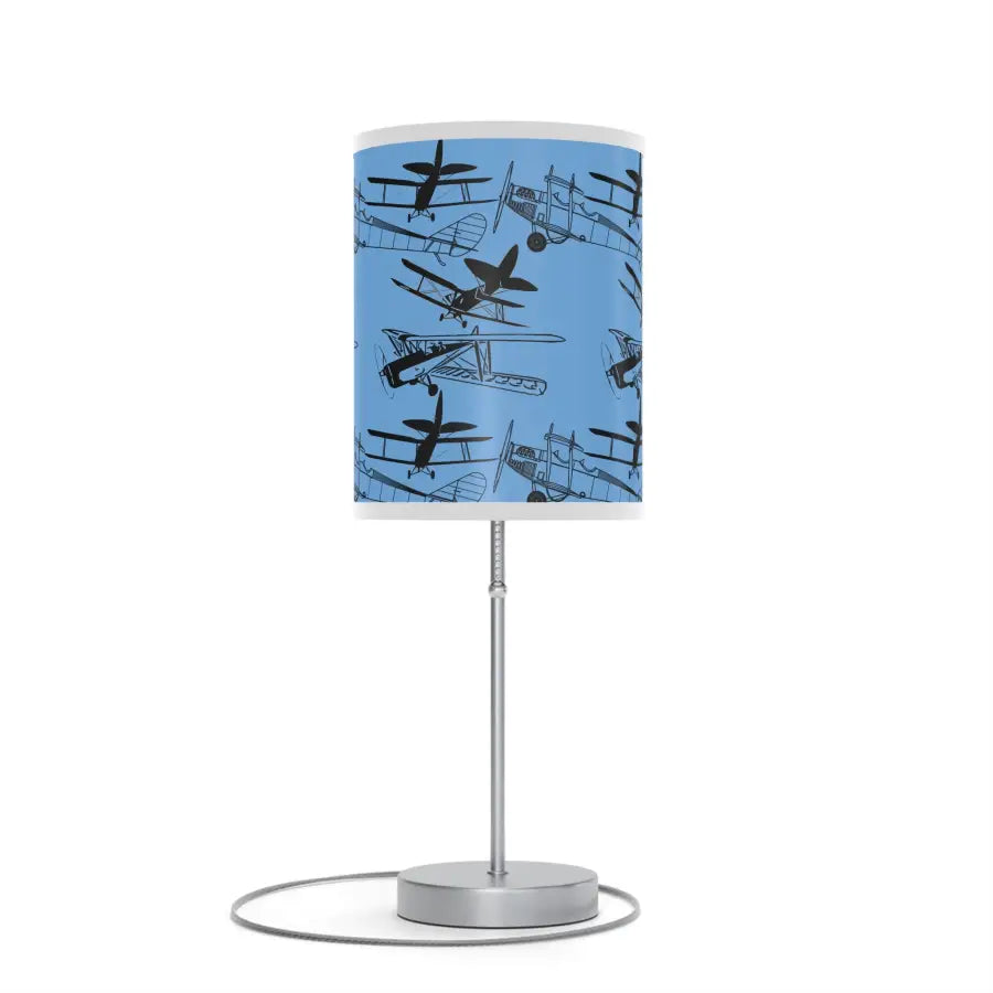 Vintage Biplanes Silhouette Table Lamp - Modern Home Decor - Gifts for pilots - Aviation apparel