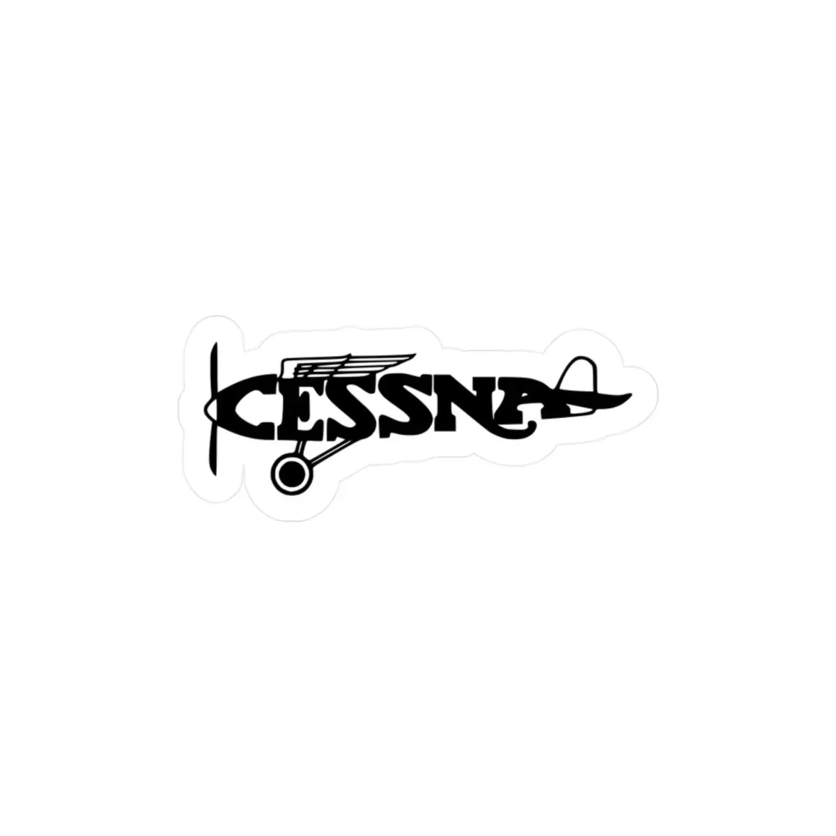 Vintage Cessna Logo Kiss-Cut Vinyl Decals - Paper products - Pilot gifts - WWII warbird t-shirt