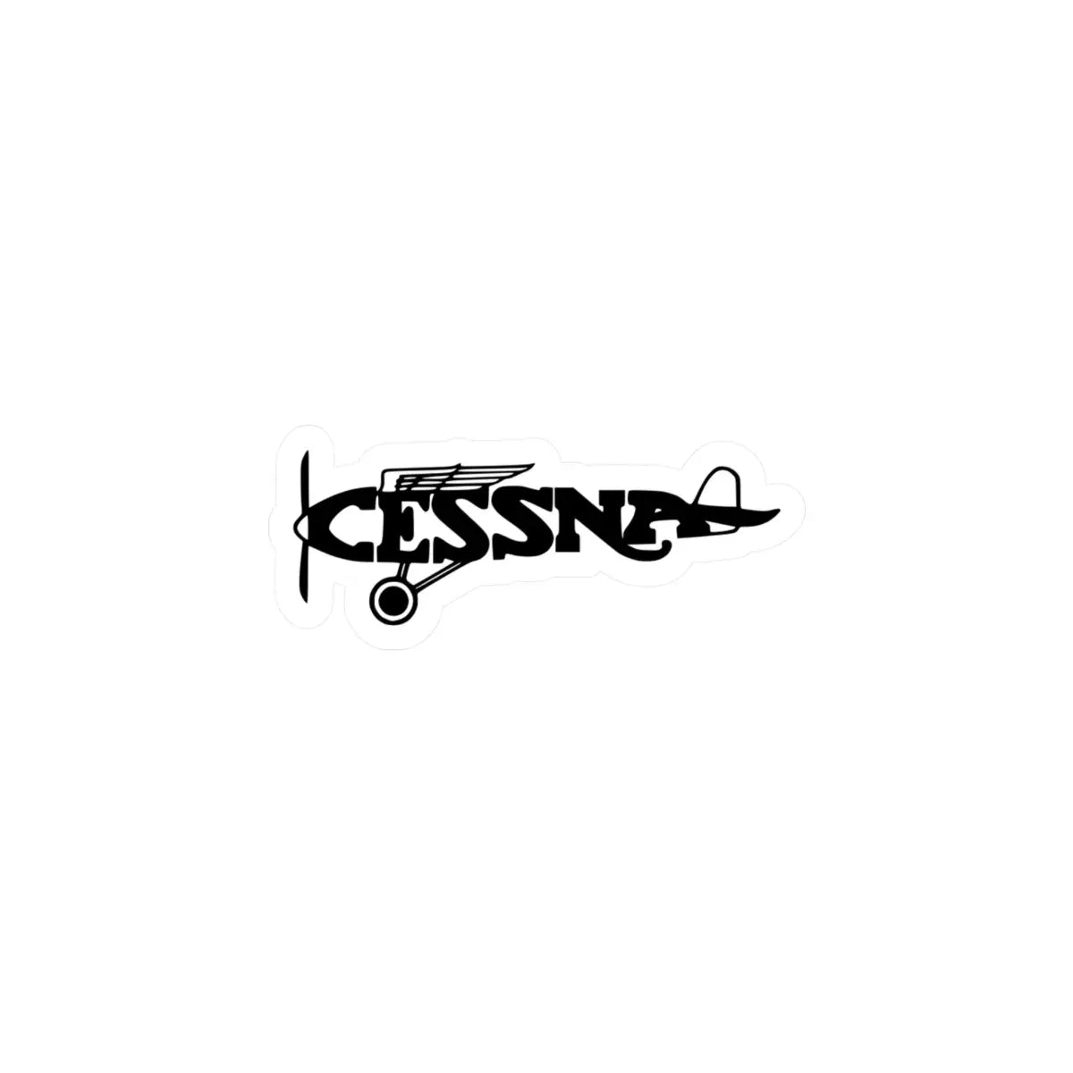 Vintage Cessna Logo Kiss-Cut Vinyl Decals - Paper products - Pilot gifts - WWII warbird t-shirt