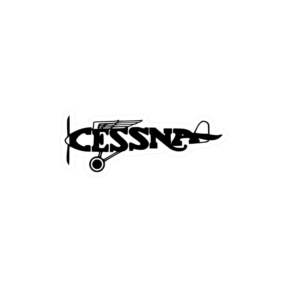 Vintage Cessna Logo Kiss-Cut Vinyl Decals - Paper products - Pilot gifts - WWII warbird t-shirt
