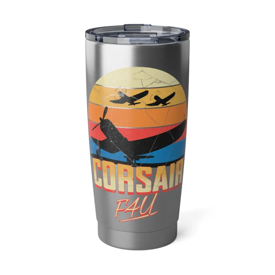 Vintage F4U Corsair 20oz Tumbler - Mug - Pilot gifts - WWII warbird t-shirt