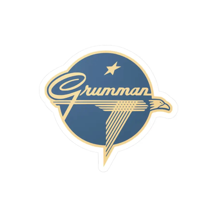 Vintage Grumman Kiss-Cut Vinyl Decal - Paper products - Pilot gifts - WWII warbird t-shirt