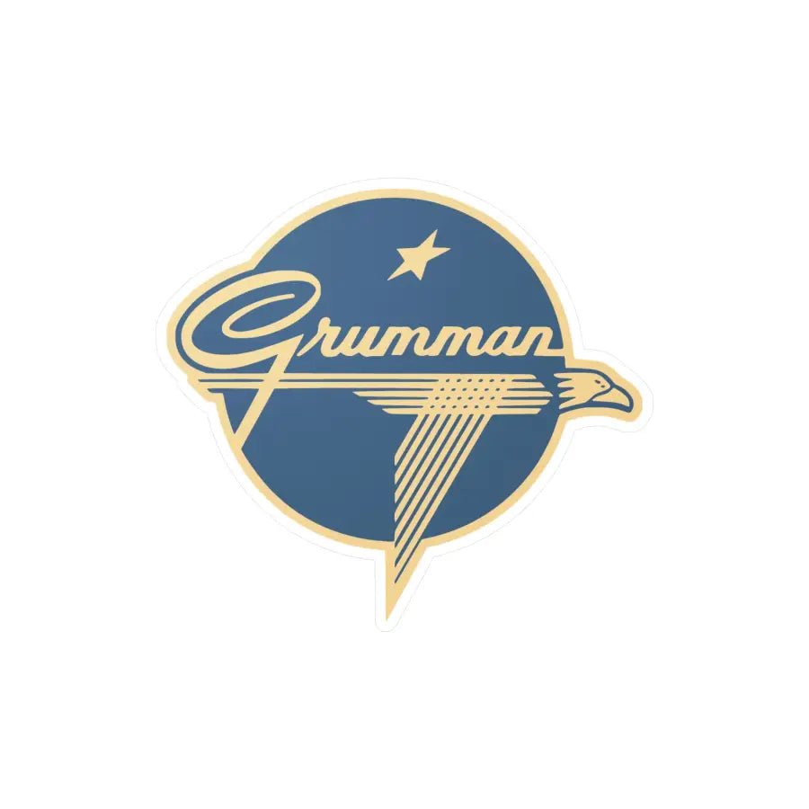 Vintage Grumman Kiss-Cut Vinyl Decal - Paper products - Pilot gifts - WWII warbird t-shirt